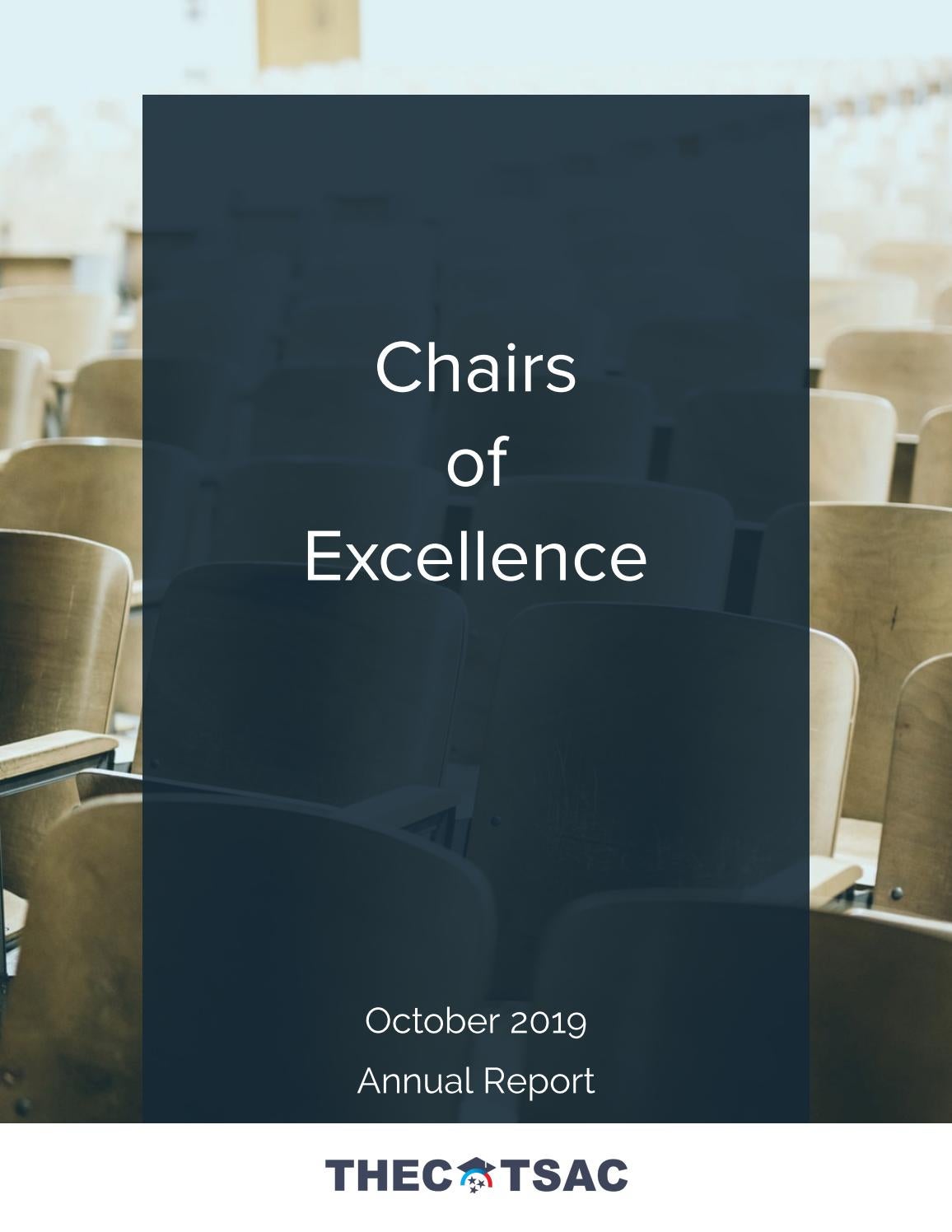 Chairs of Excellence Report 2019 by THECTSAC Issuu