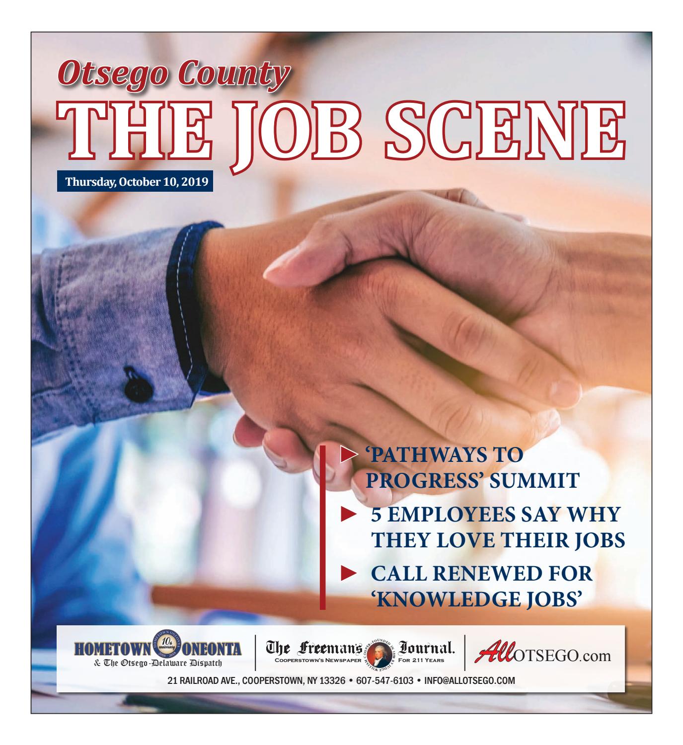 Otsego County The Jobs Scene by All Otsego News of Oneonta
