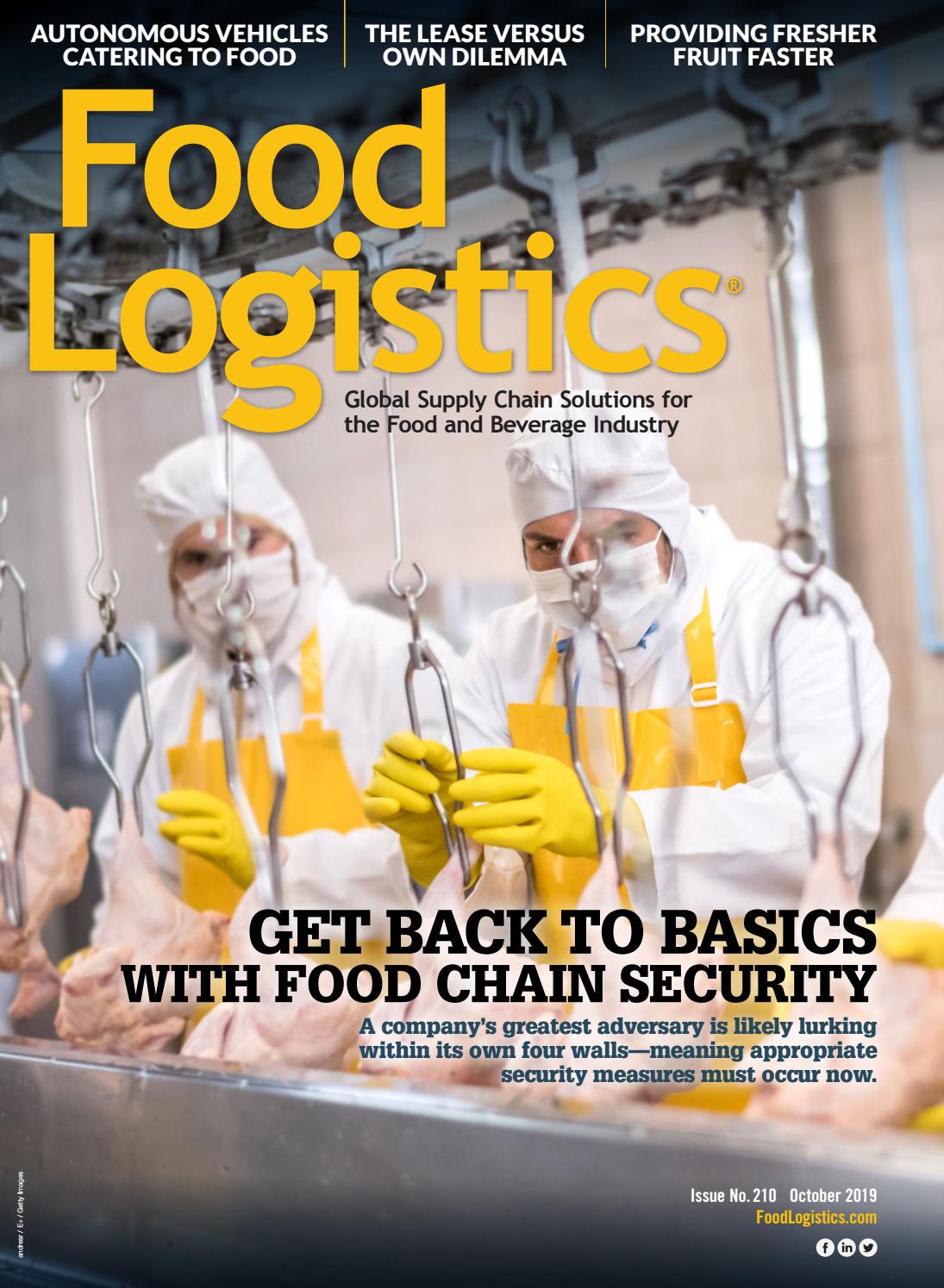 Food Logistics October 2019 by Supply+Demand Chain/Food Logistics Issuu