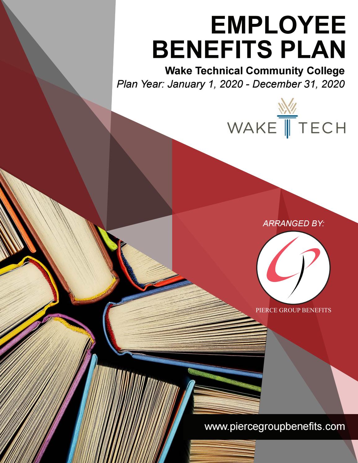 wake tech community college benefits booklet 2020 by Pierce Group
