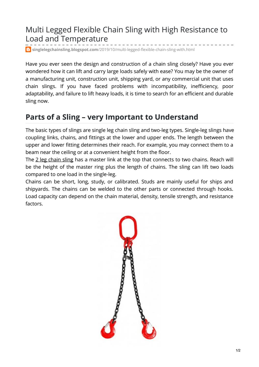 2 leg chain sling by UK Lifting Store Issuu