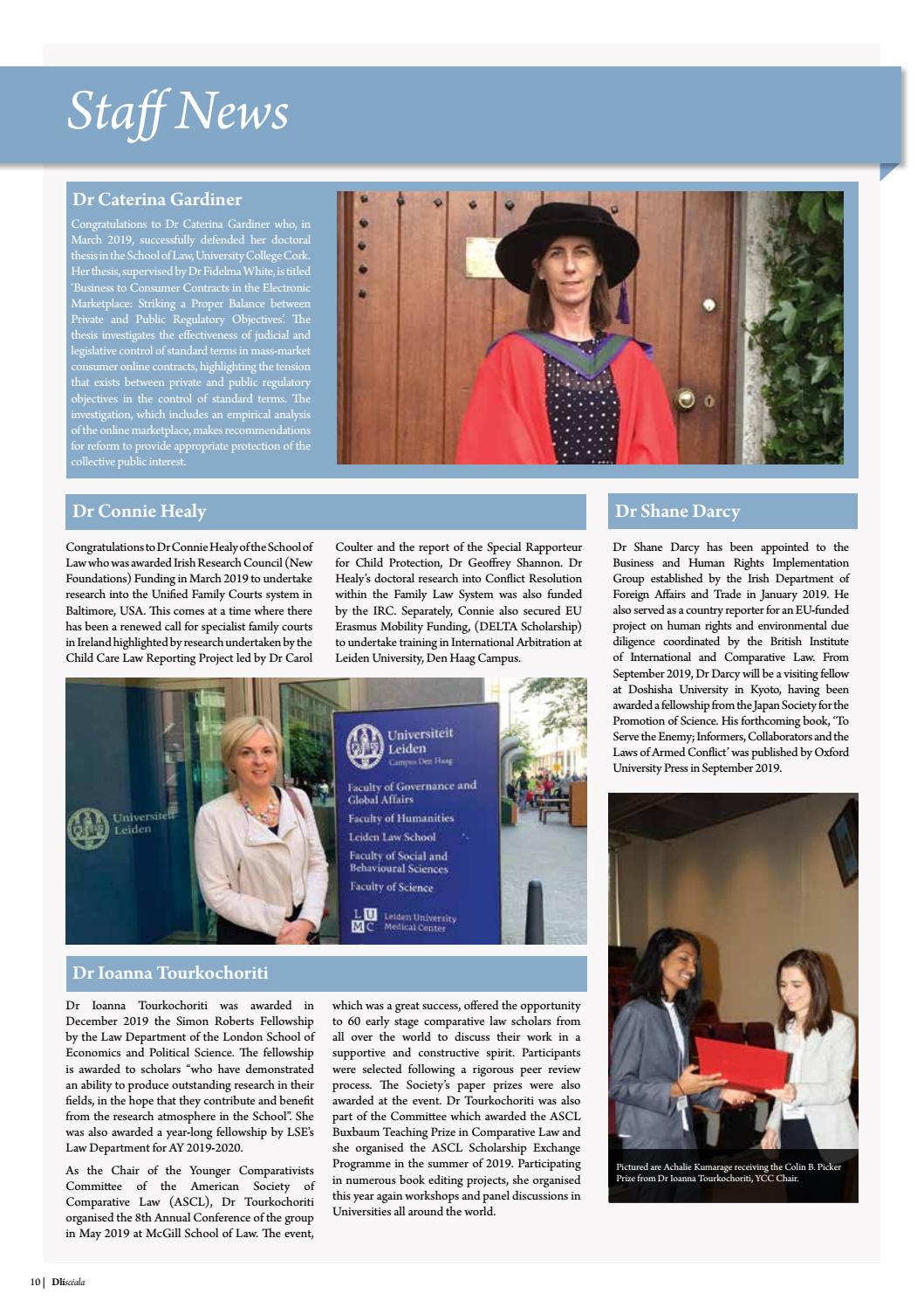 NUI Galway School of Law Newsletter 2019 by SchoolofLaw - Issuu