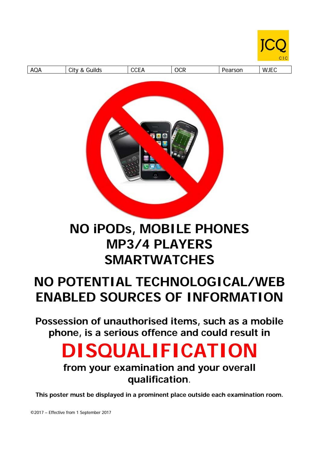 No Mobile Phones Poster by Ullswater Community College - Issuu