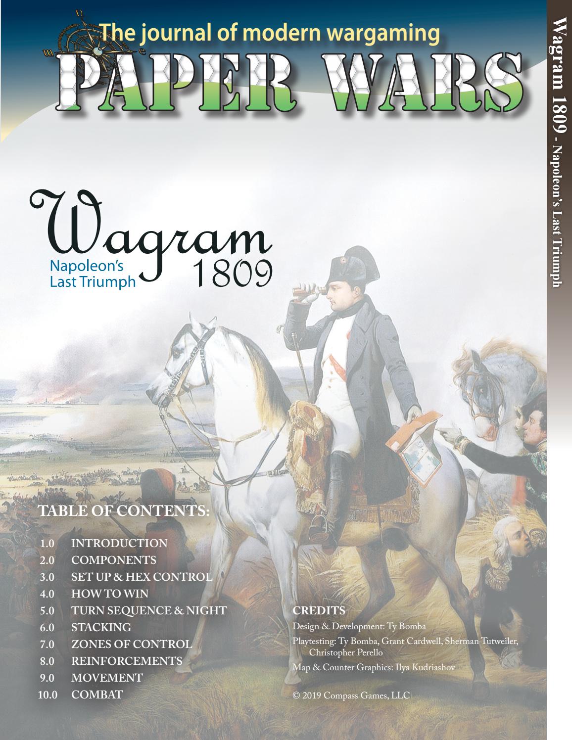 WAGRAM 1809 NAPOLEON'S FINAL TRIUMPH Rules booklet by consimworld Issuu