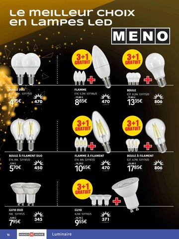MENO 灯饰目录 · Folder Spécial Électricité/Éclairage Octobre 2019 DIY 法文 第 16 页
