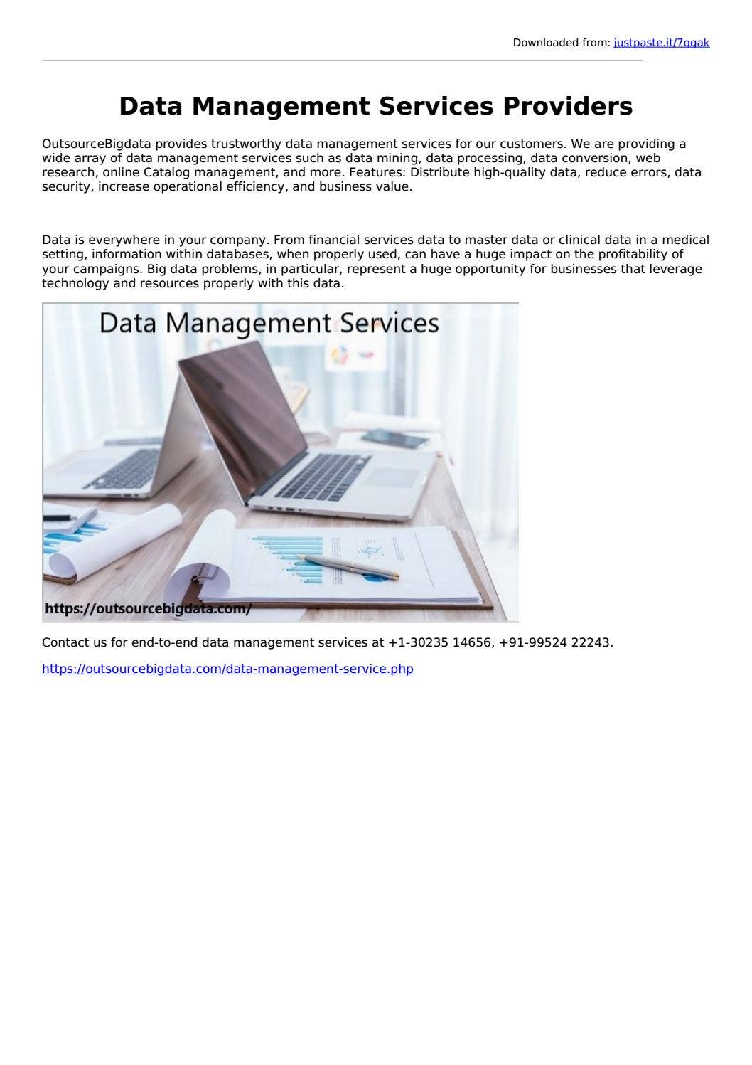 Data Management Company by AIMLEAP - Outsource Bigdata - Issuu