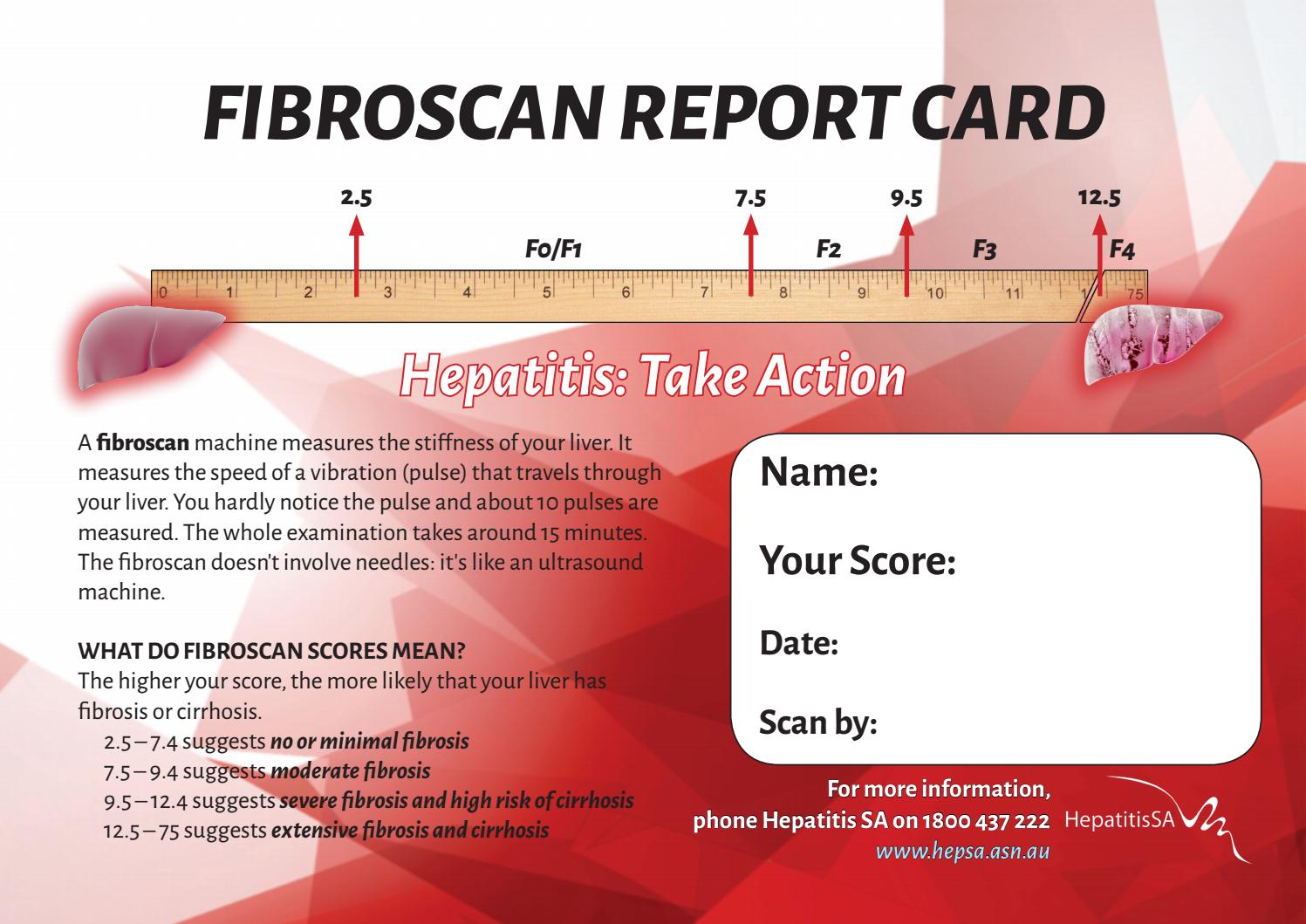 FibroScan Report Form By Hepatitis SA Issuu