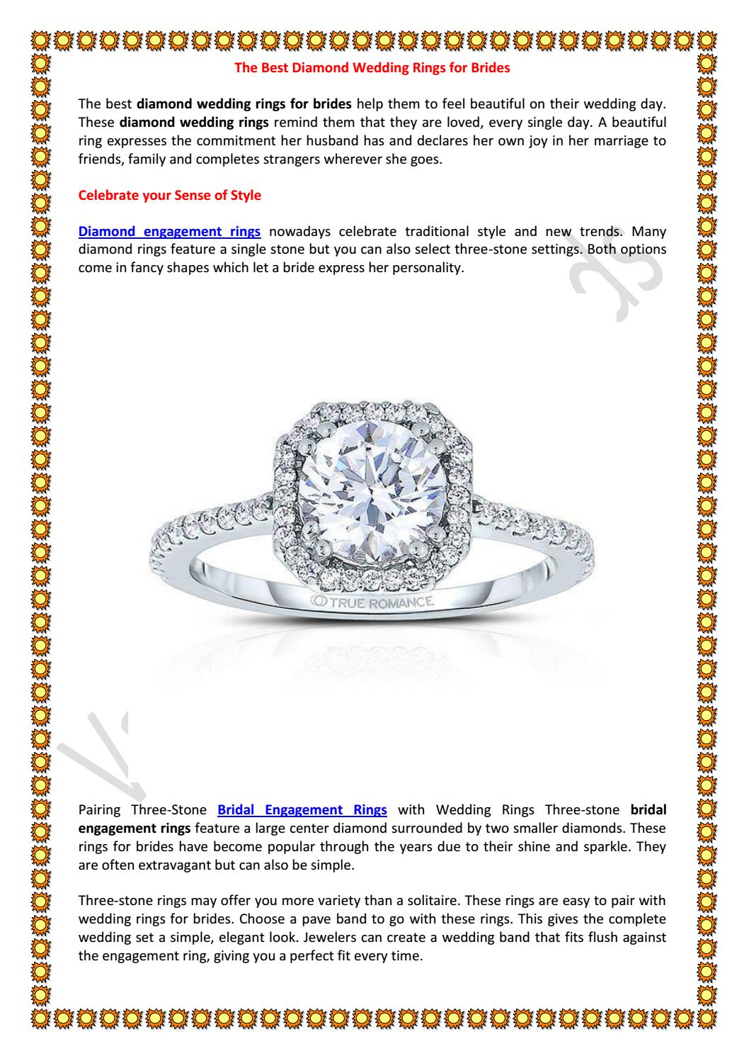 The Best Diamond Wedding Rings for Brides Van Scoy Diamonds by Van