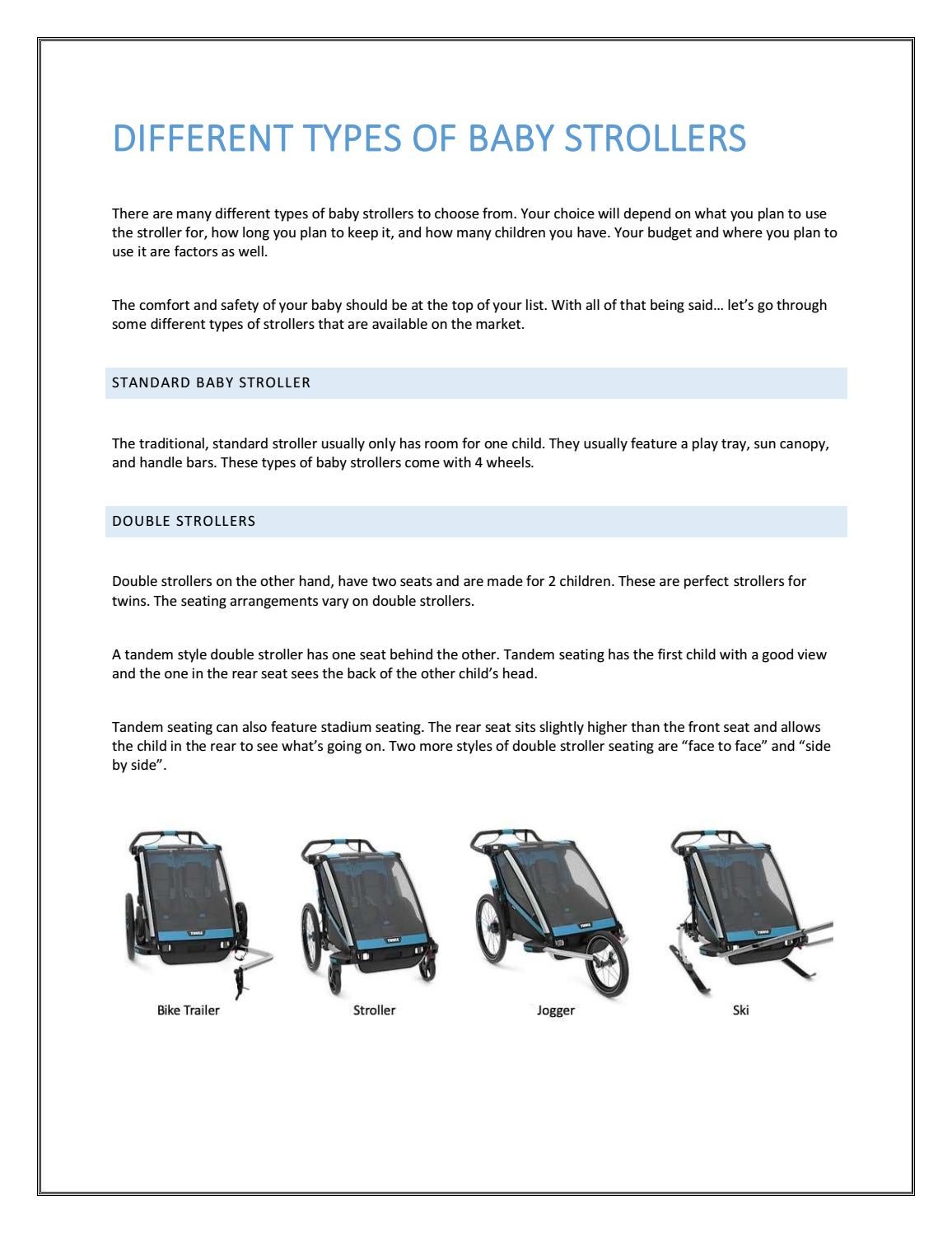 DIFFERENT TYPES OF BABY STROLLERS by Allen Sports USA Issuu