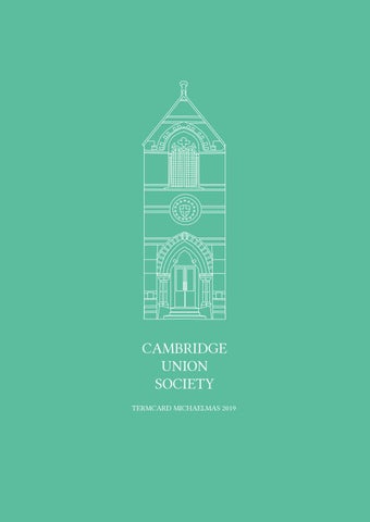 "Michaelmas Term 2019 | Cambridge Union" publication cover image