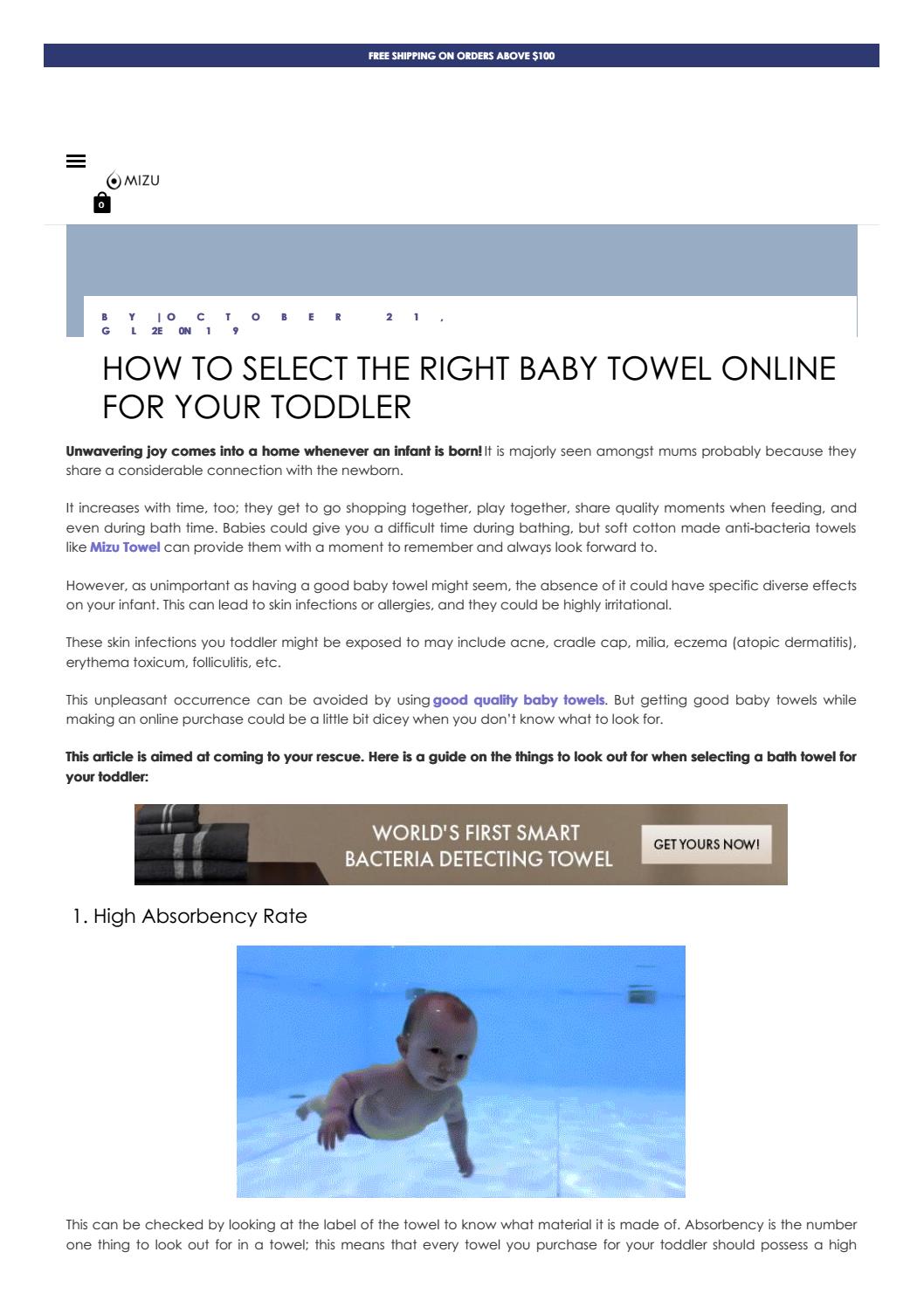 good quality baby towels