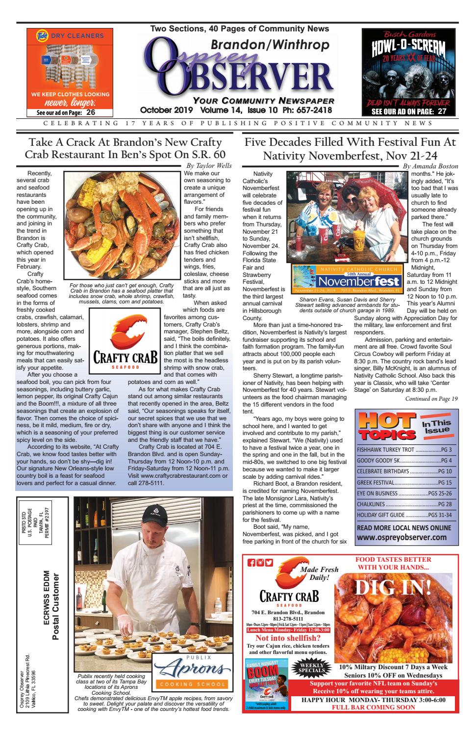 Osprey Observer Brandon October 2019 By Osprey Observer Issuu