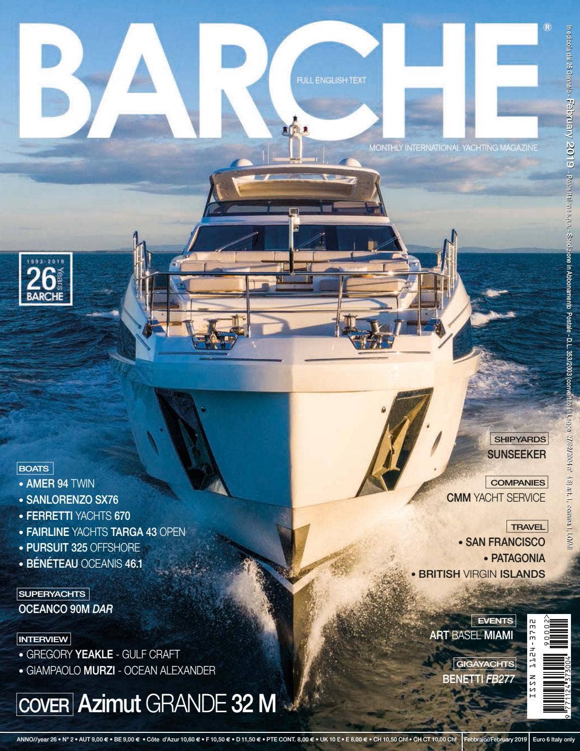 BARCHE FEBRAURY 2019 by INTERNATIONAL SEA PRESS SRL - BARCHE - Issuu