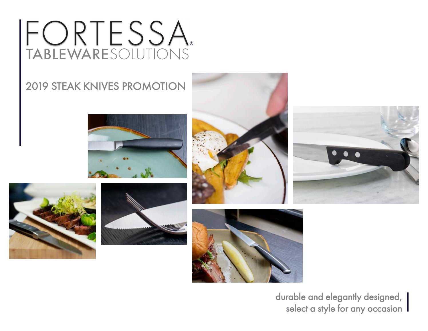 Steak Knife Promo Catalog by Fortessa Tableware Solutions Issuu