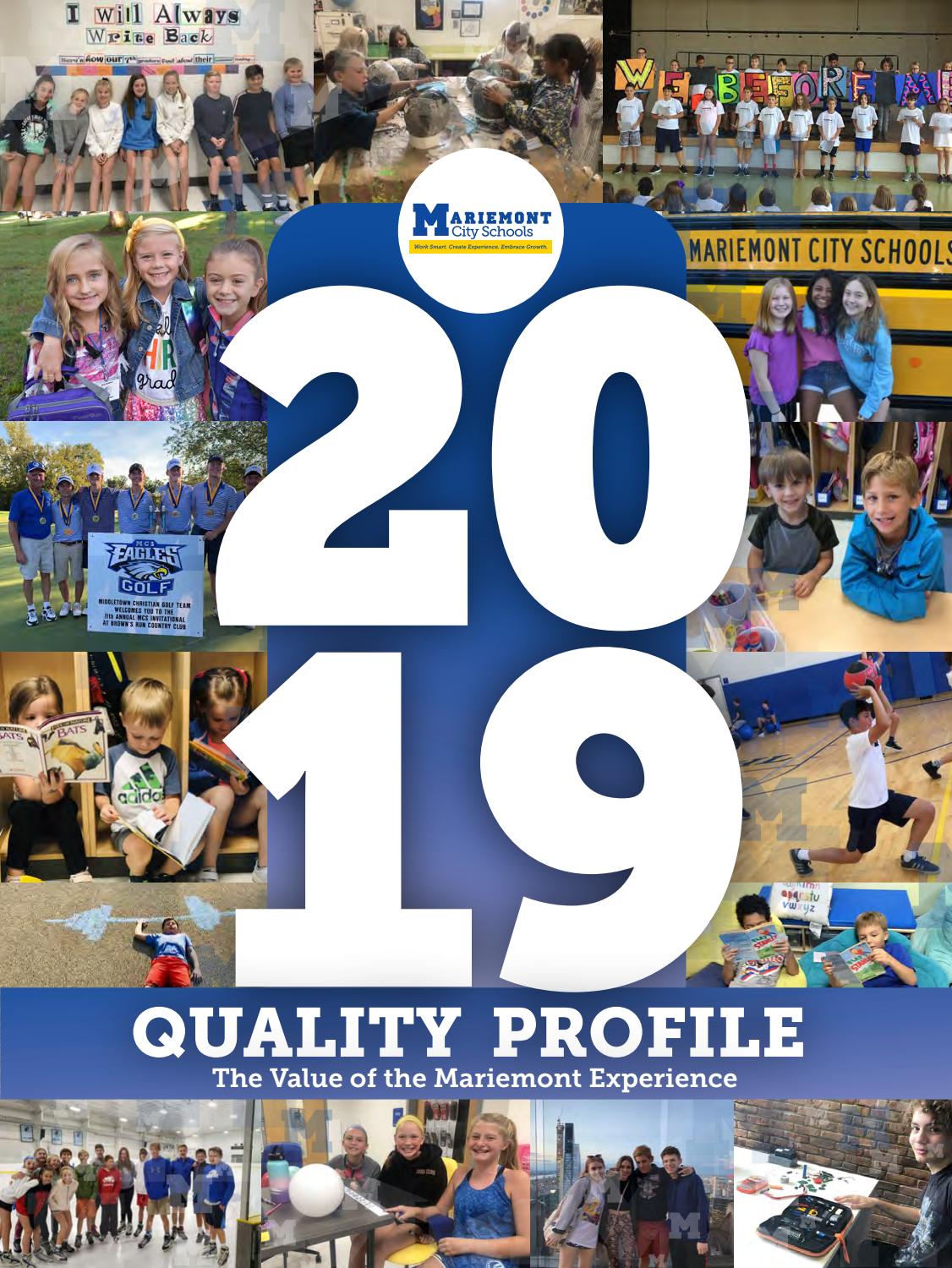 2019 Quality Profile by Mariemont City School District Issuu