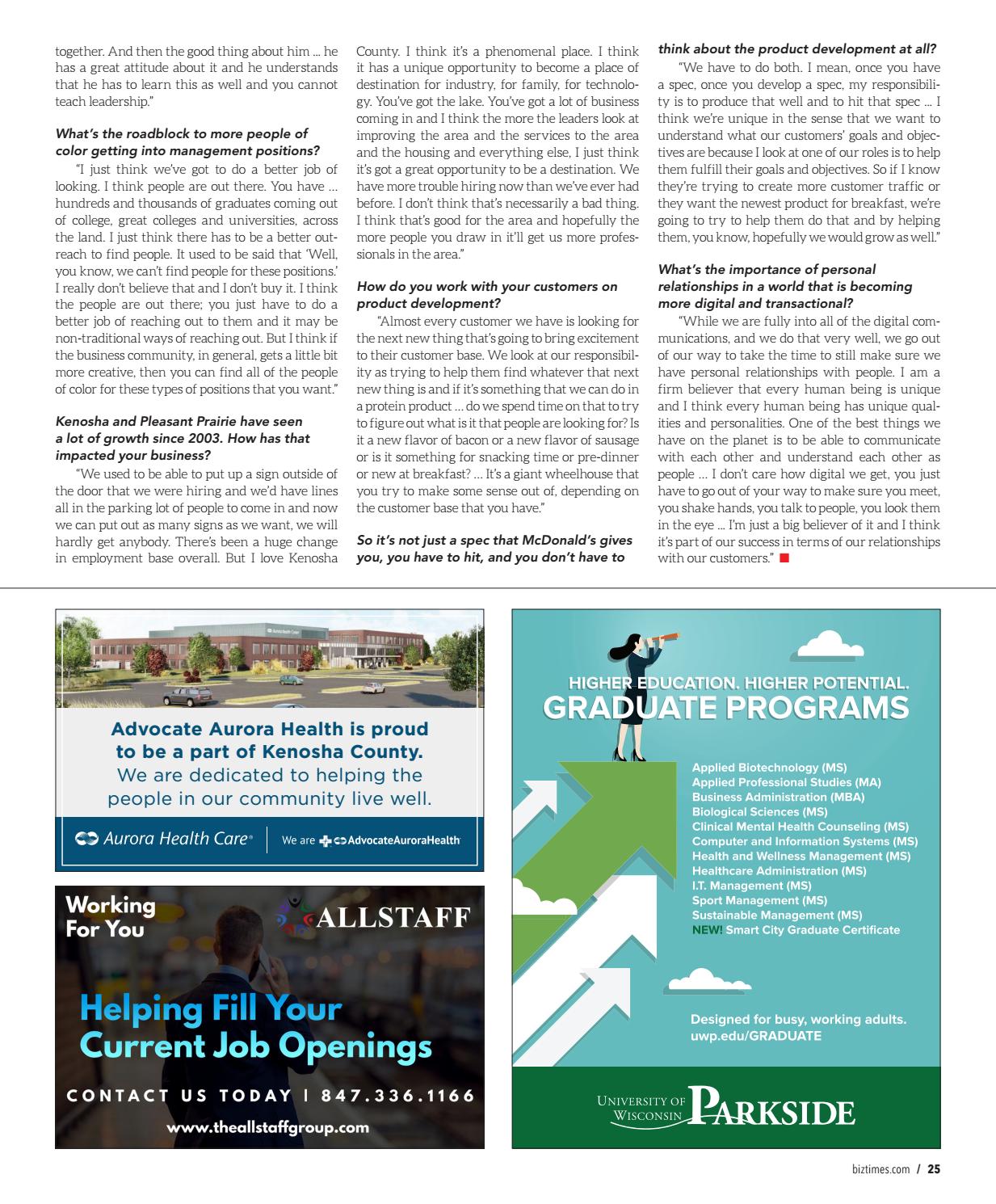 livewell with advocate aurora on Biztimes Milwaukee October 25 2019 By Biztimes Media Issuu