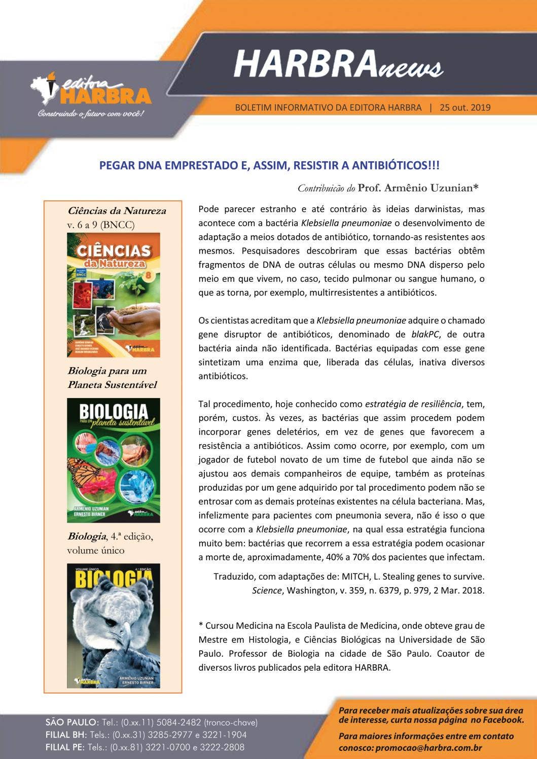 HARBRAnews - Biologia by HARBRA - Issuu