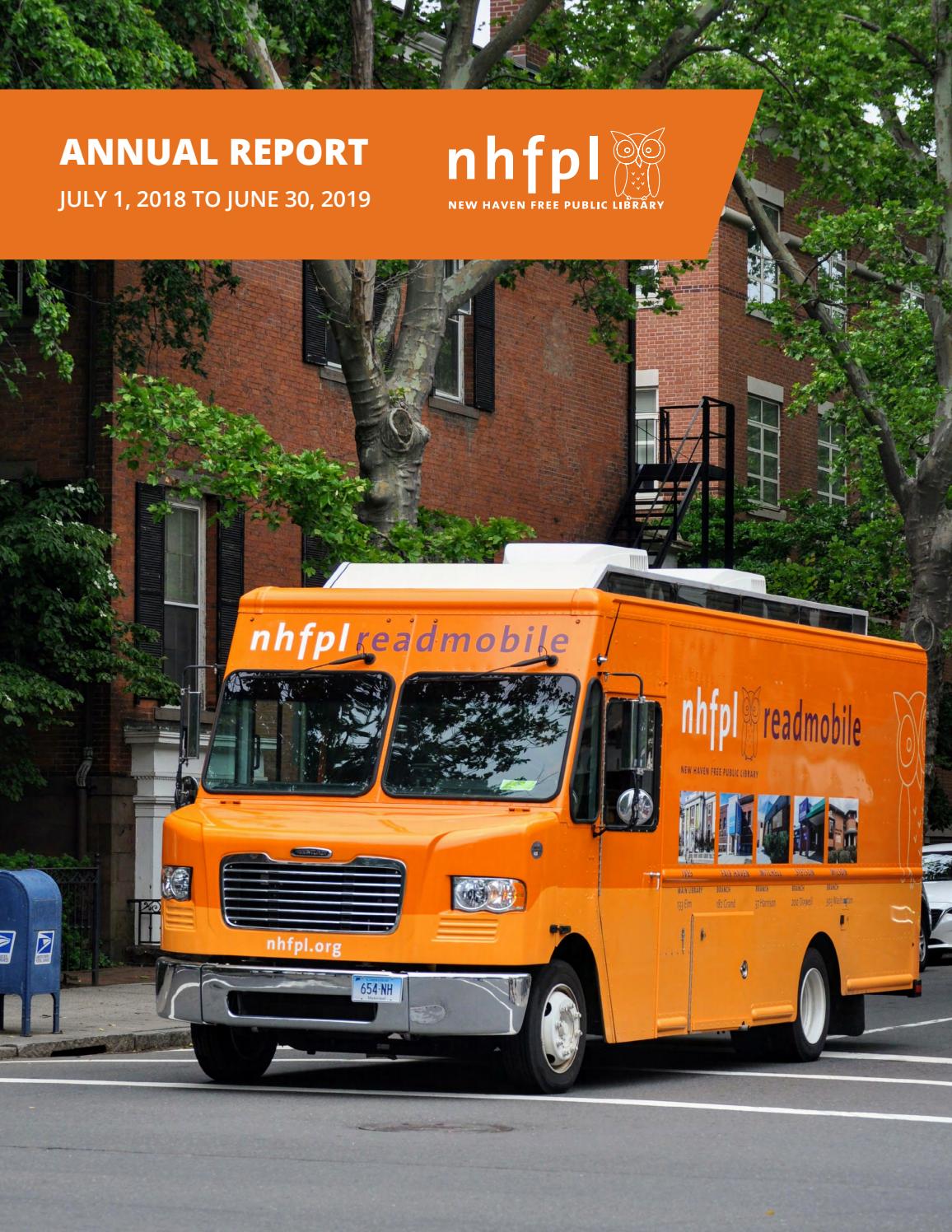 New Haven Free Public Library Annual Report 20182019 by New Haven Free