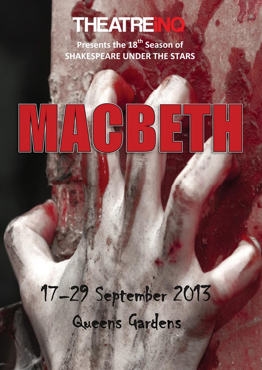 Macbeth 2013 by TheatreiNQ - Issuu