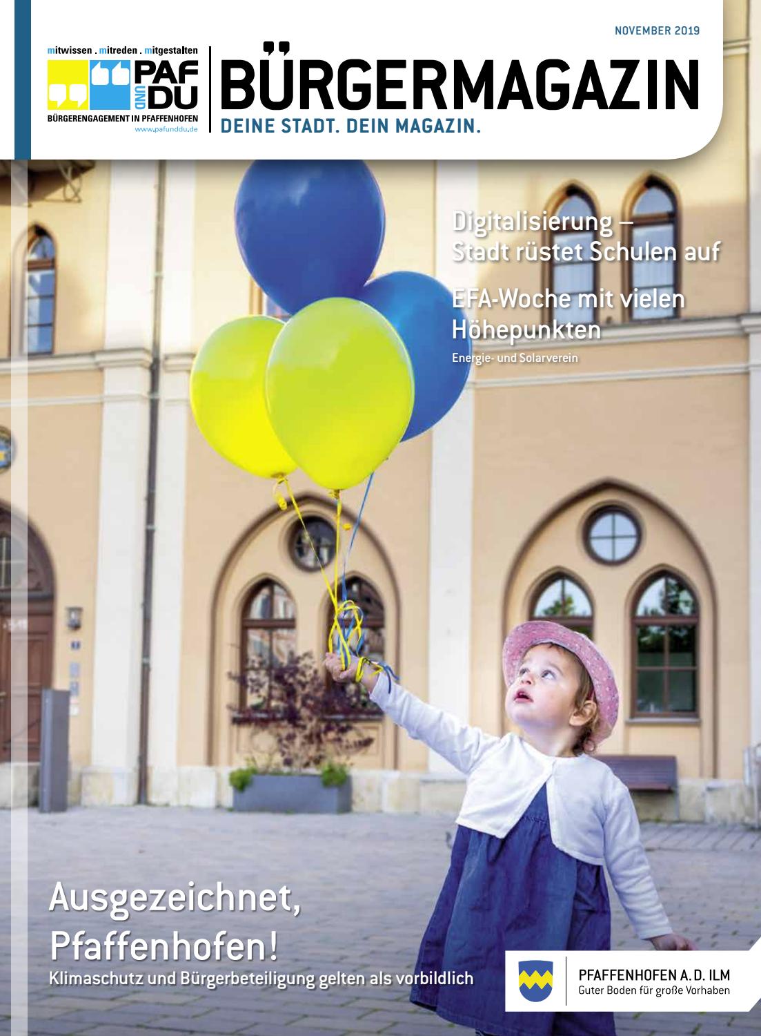 Paf Und Du Burgermagazin November 2019 By Pfaffenhofen A D Ilm
