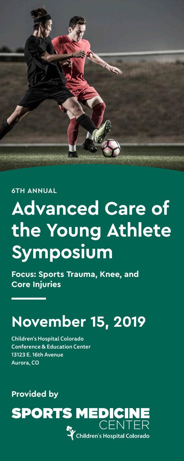 Advanced Care of the Young Athlete Symposium by ucdenver10 - Issuu