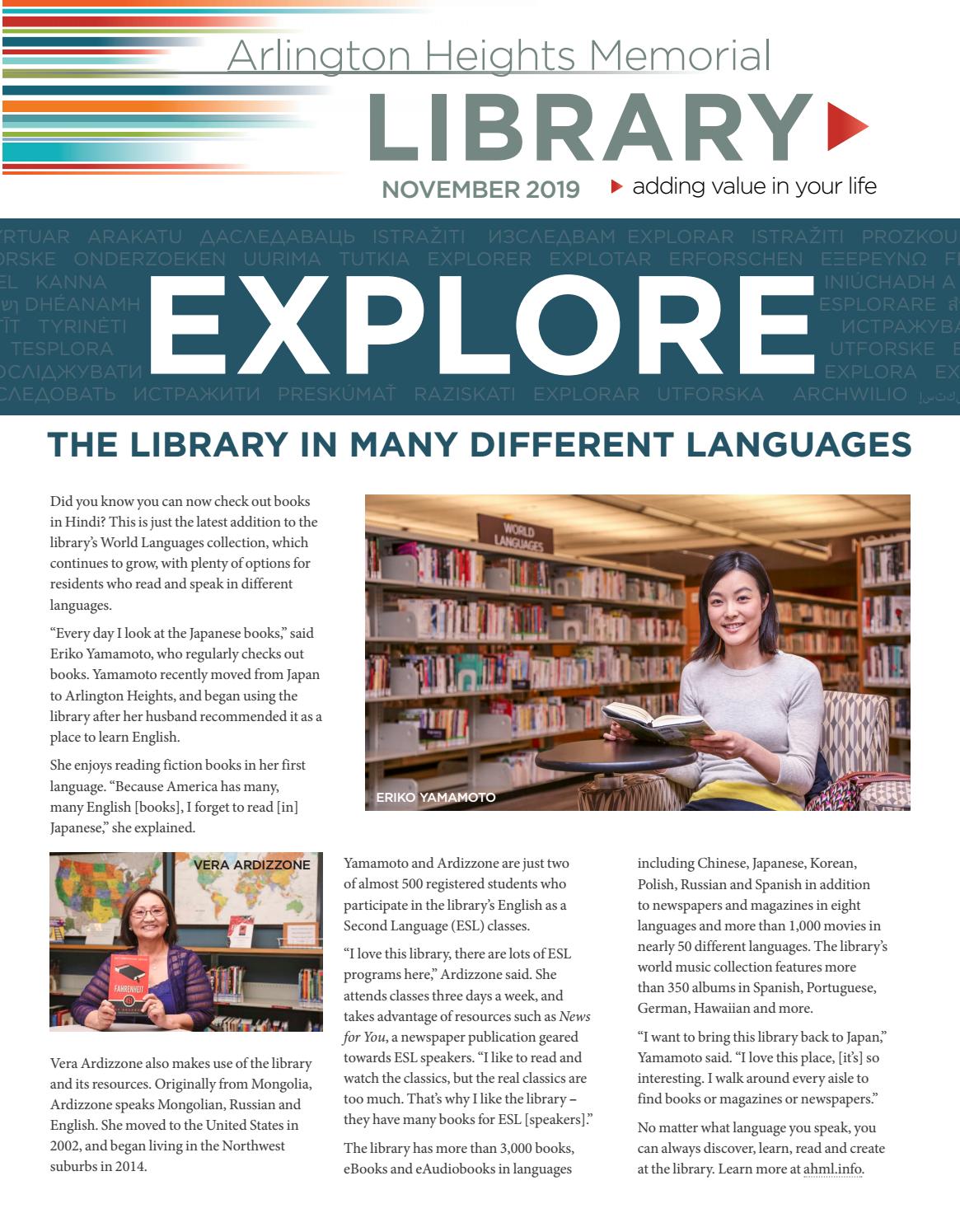 November 2019 by Arlington Heights Memorial Library Issuu
