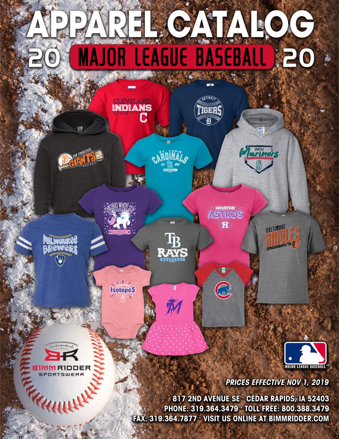2020 MLB Apparel Catalog by Bimm Ridder Issuu