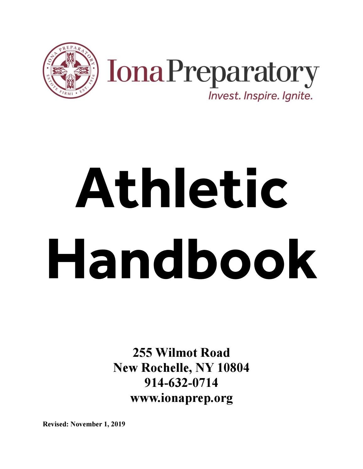 Upper School Athletic Handbook by Iona Preparatory School Issuu
