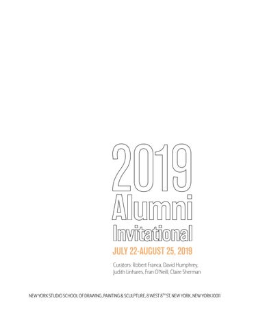 2019 New York Studio 教育 Alumni Invitational 第 3 页