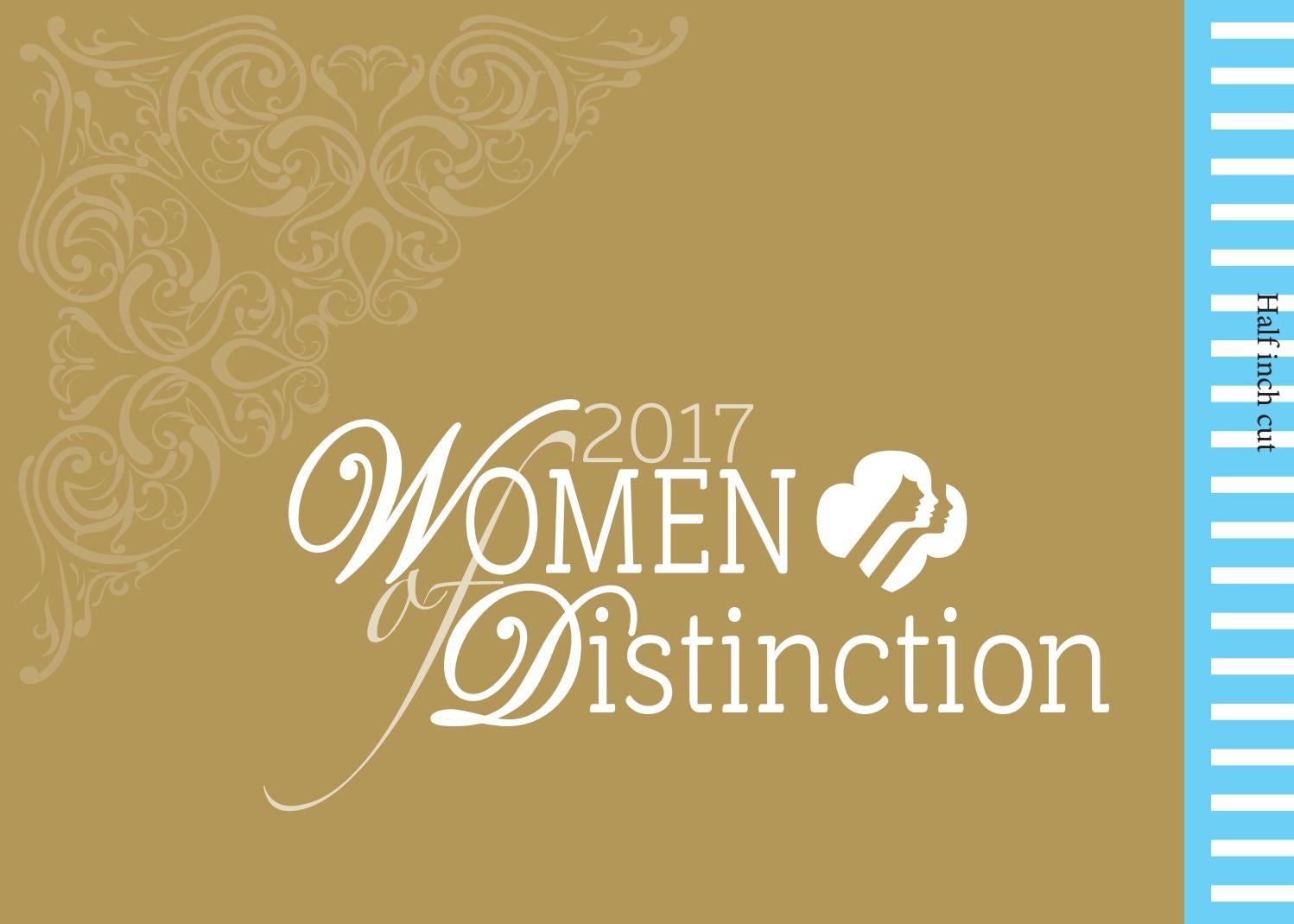2017 Women of Distinction invitation by Gina McBride Sledge Issuu
