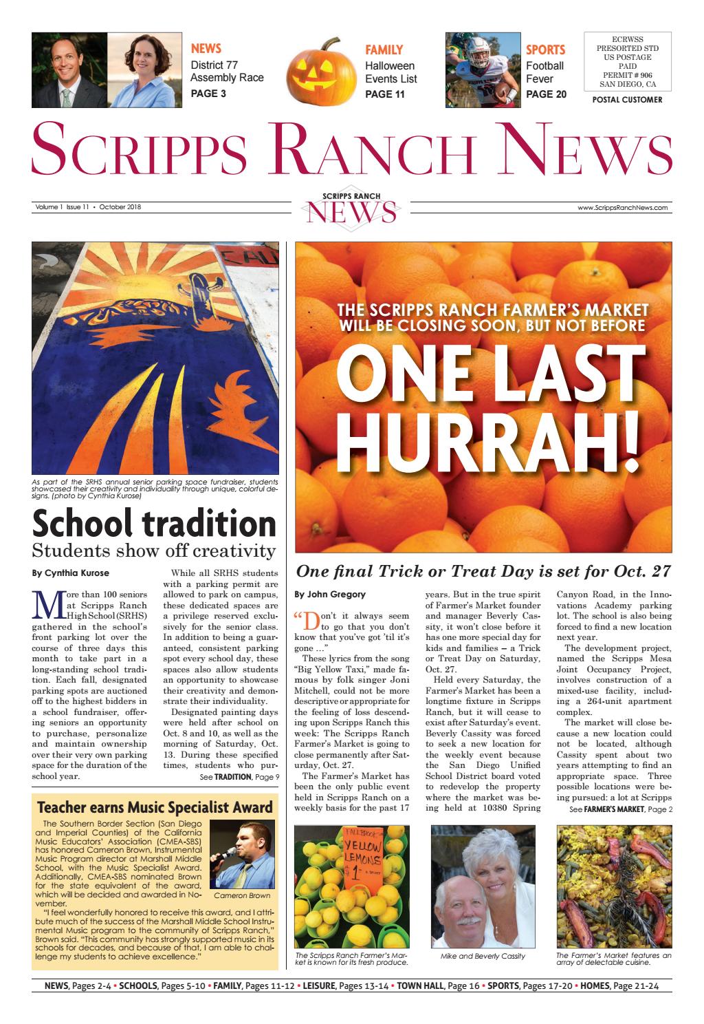Scripps Ranch News October 2018 by Seacoast Media Lab Issuu