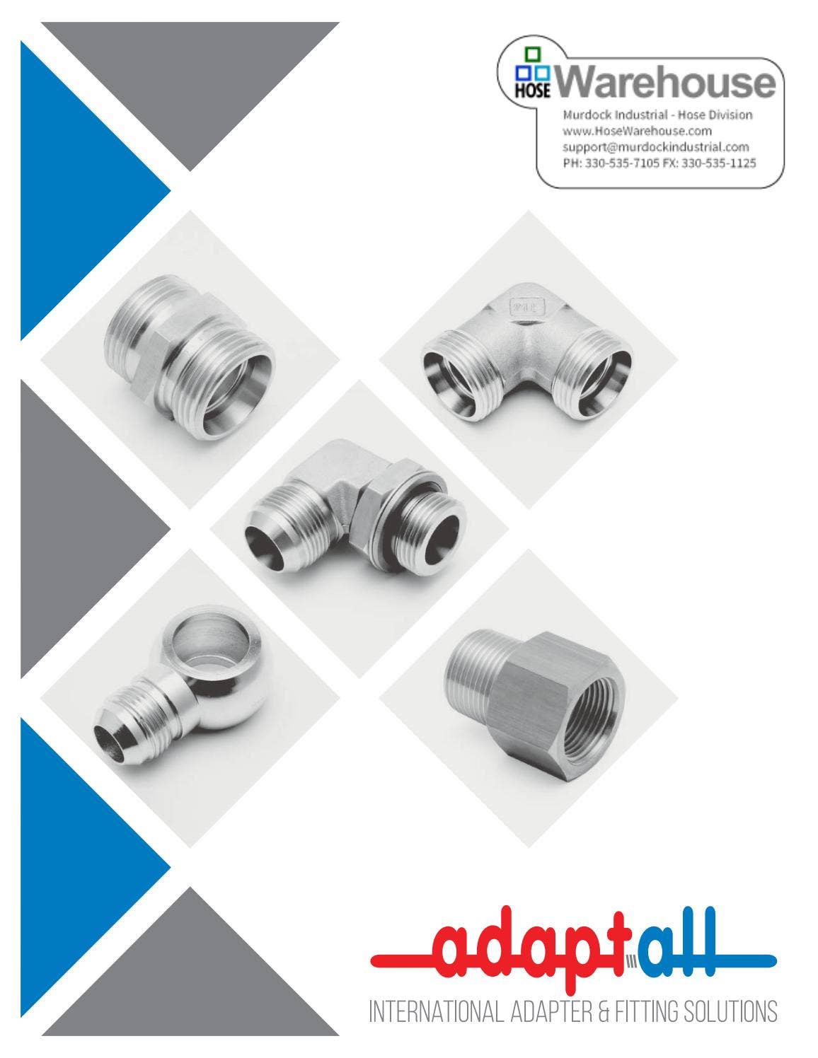 Adaptall Hydraulic Hose Metric, Din, BSPP, BSPT International Adapters