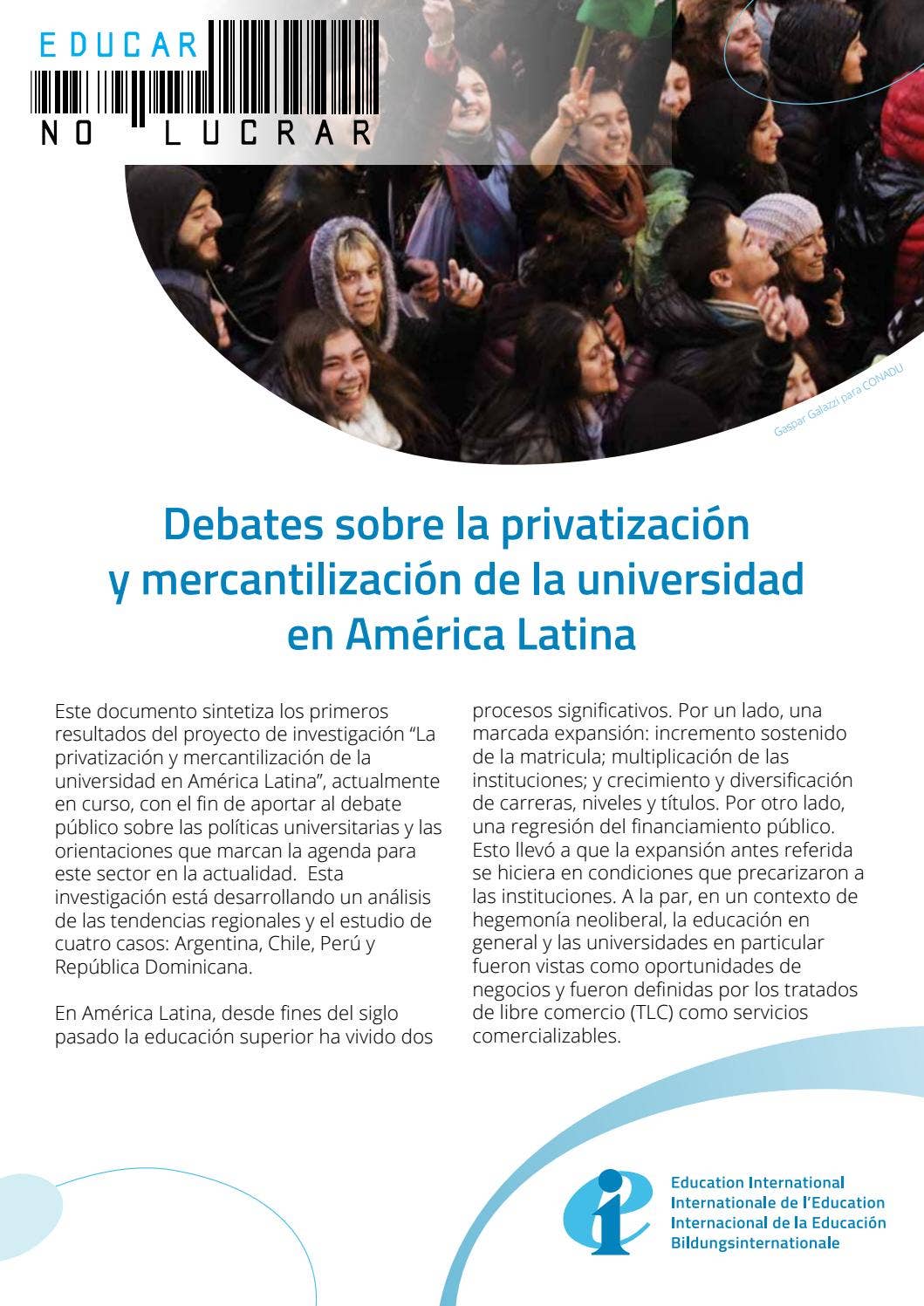 Debates sobre la privatización y mercantilización de la universidad en ...