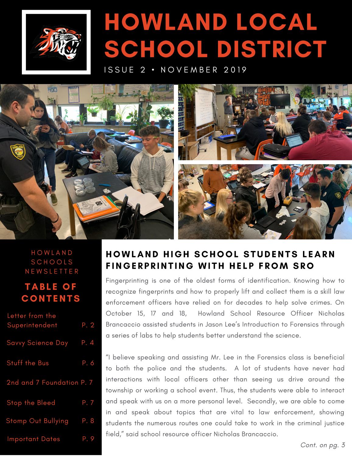 Howland Local School District November 2019 by TrumbullESC Issuu