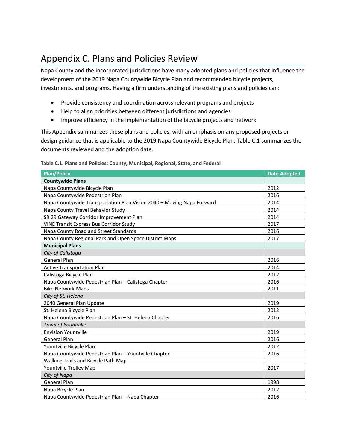 Appendix C - Plans & Policies Review by NVTA19 - Issuu