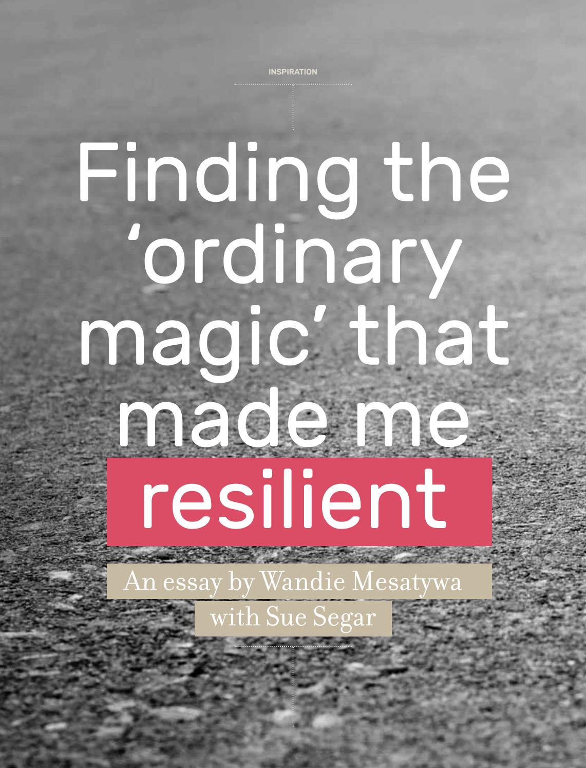 Ordinary magic essay image