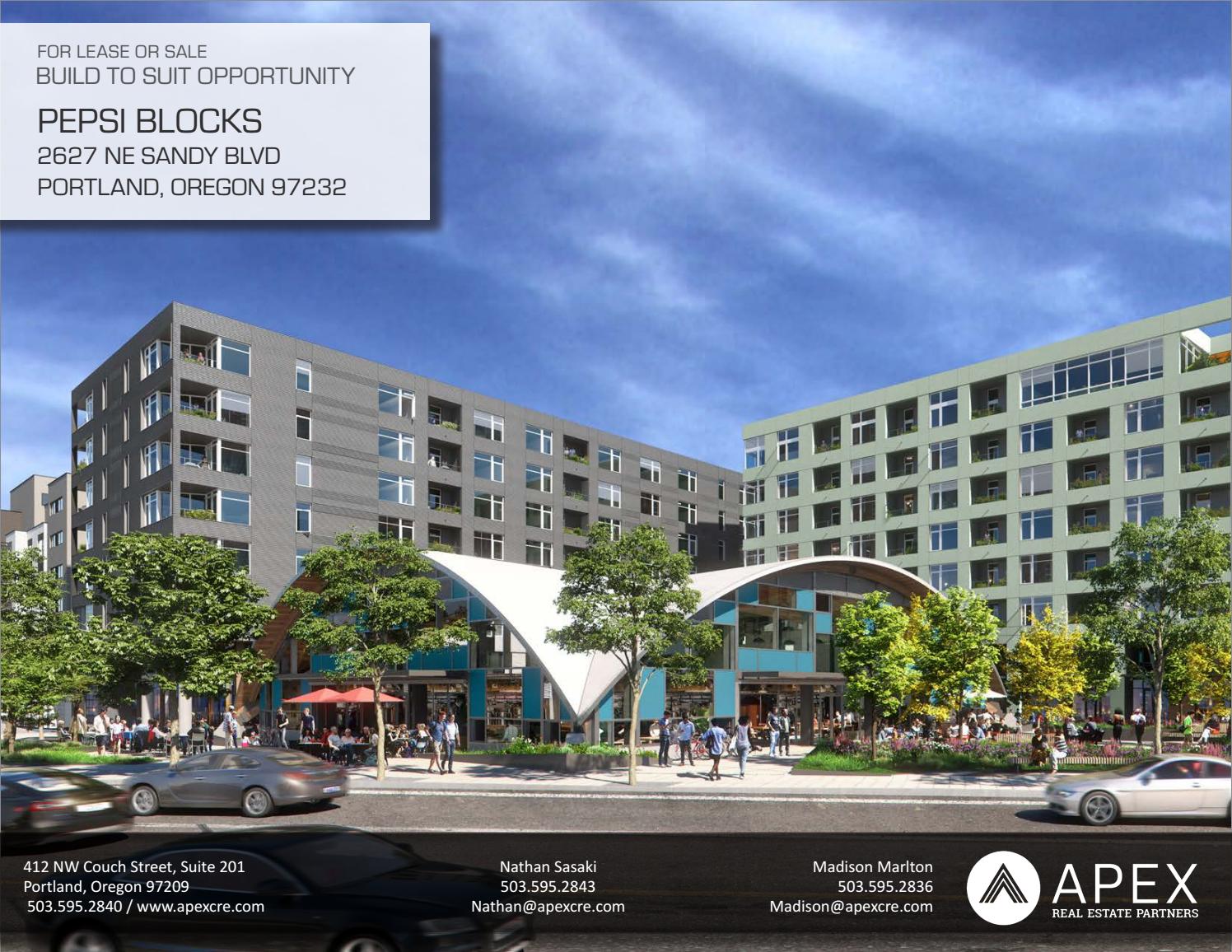 Pepsi Blocks Flyer (Portland, OR) by Apex Real Estate Partners Issuu