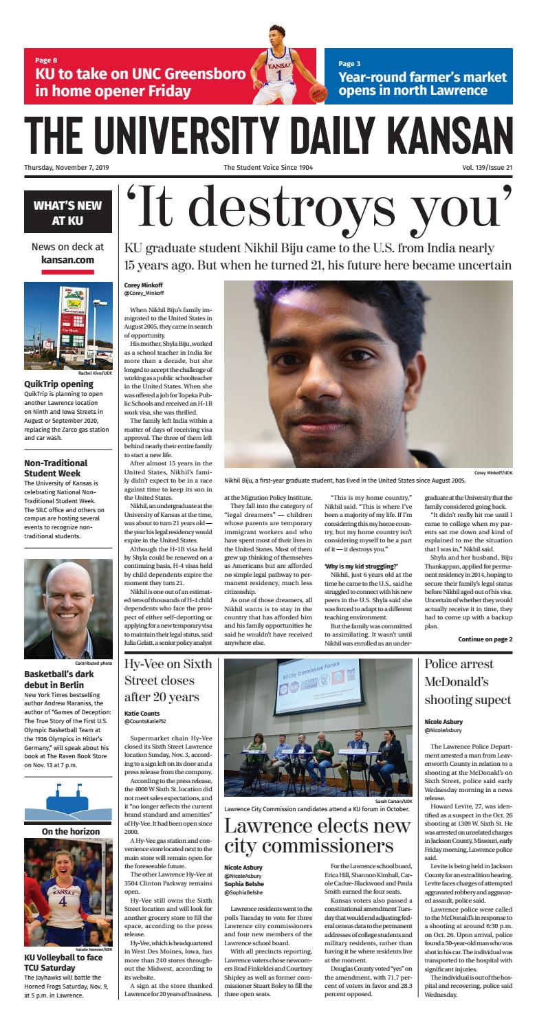The University Daily Kansan Nov. 7 by University Daily Kansan Issuu