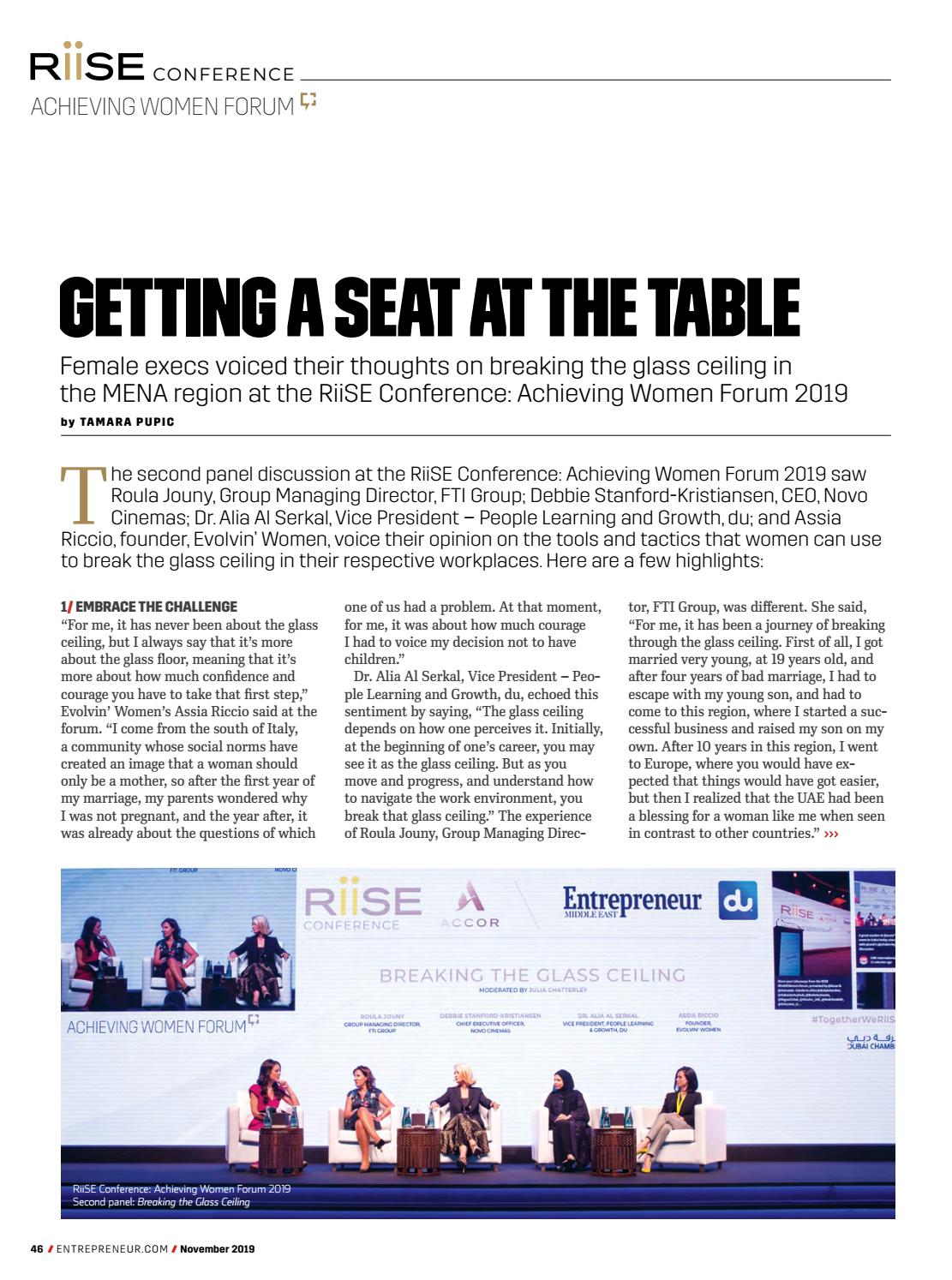 Entrepreneur Middle East November 2019 Champions Of Change By