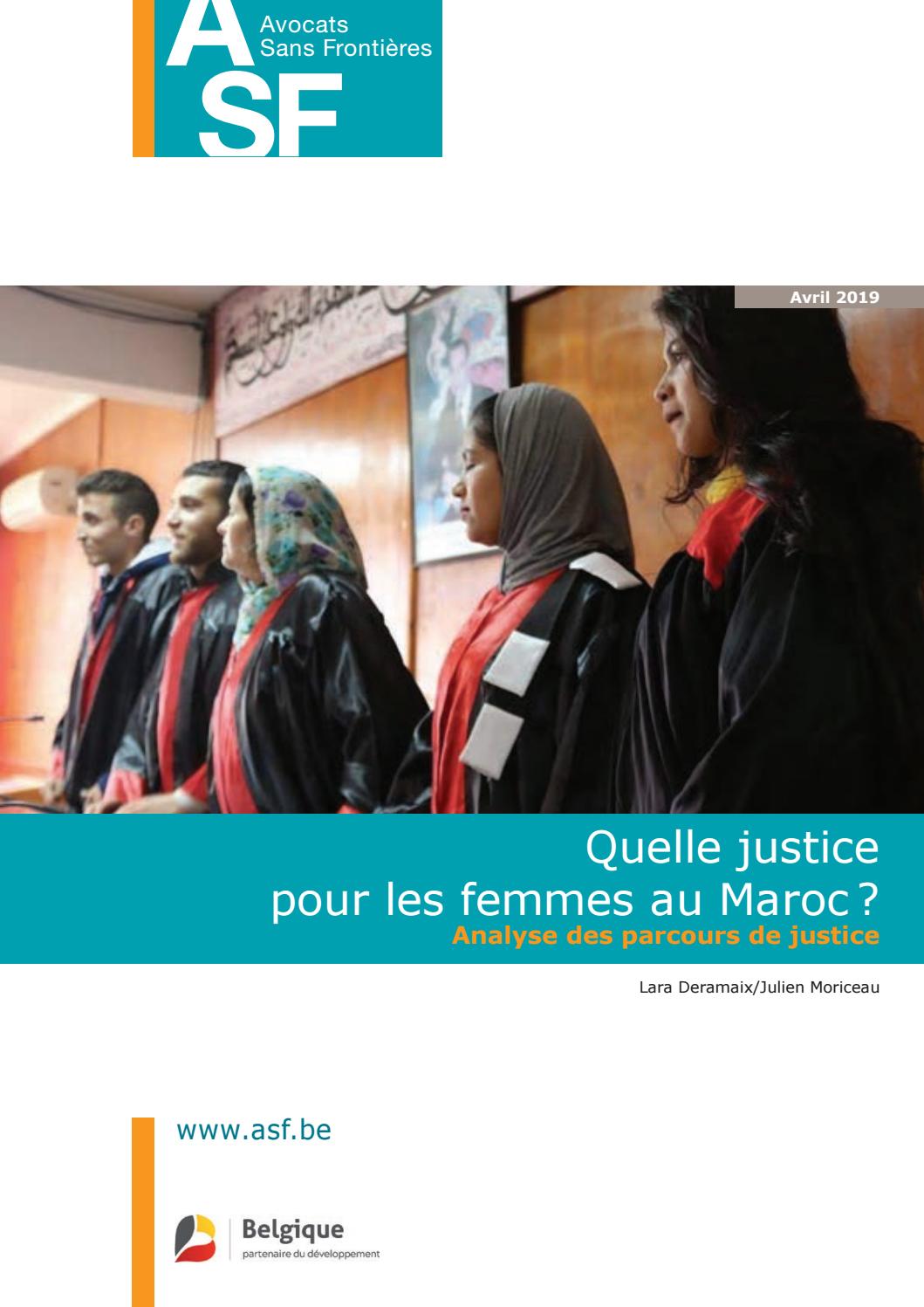 Quelle justice pour les femmes au Maroc ? Analyse des parcours de ...