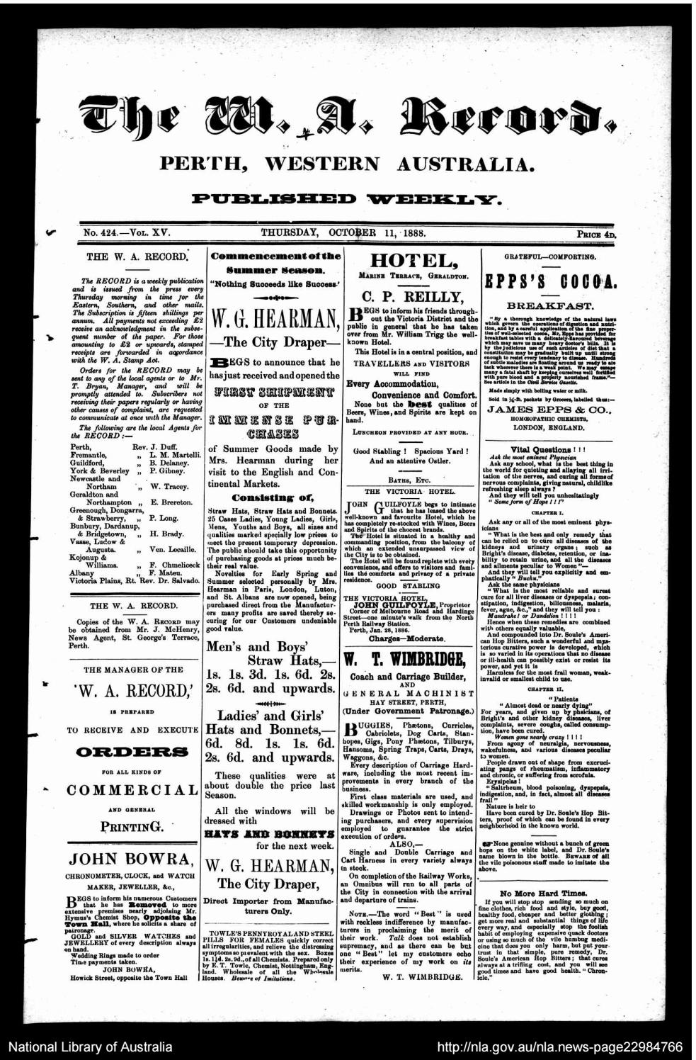 The Record Newspaper 11 October 1888 by The Record Issuu