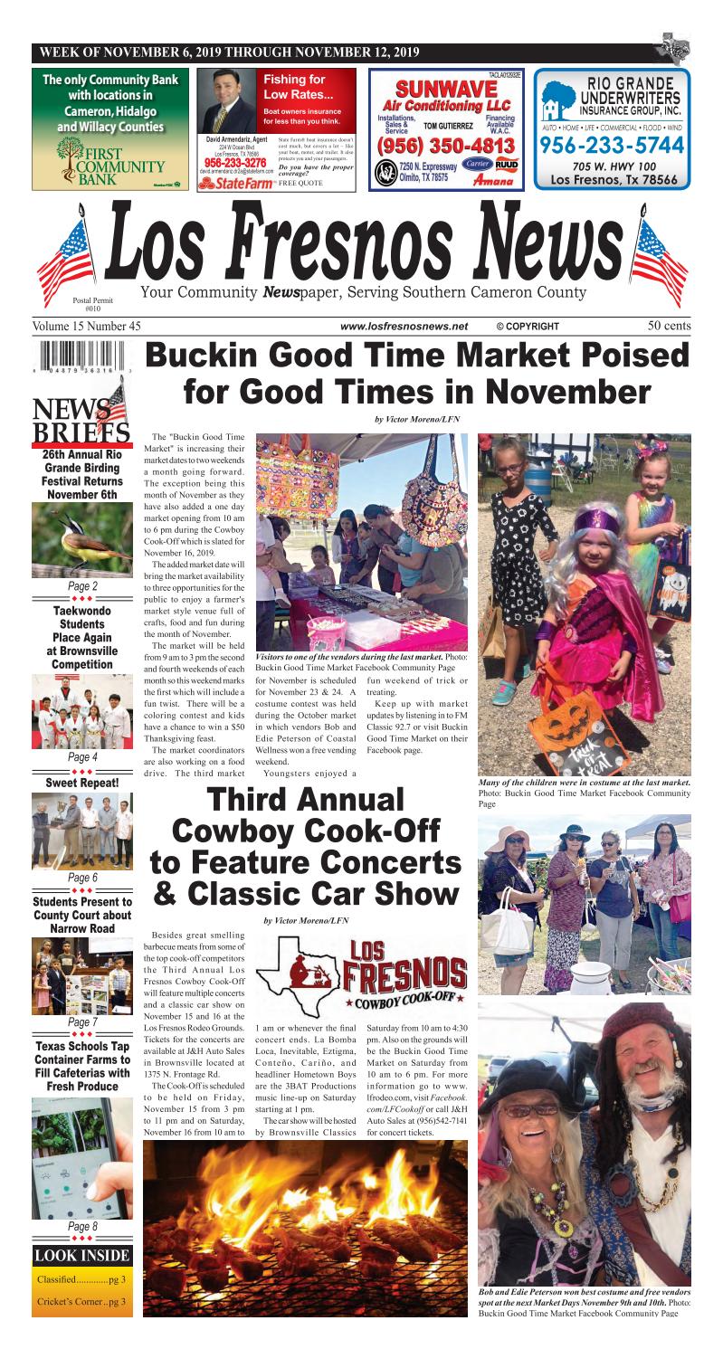 Los Fresnos News November 6, 2019 by La Feria News Issuu