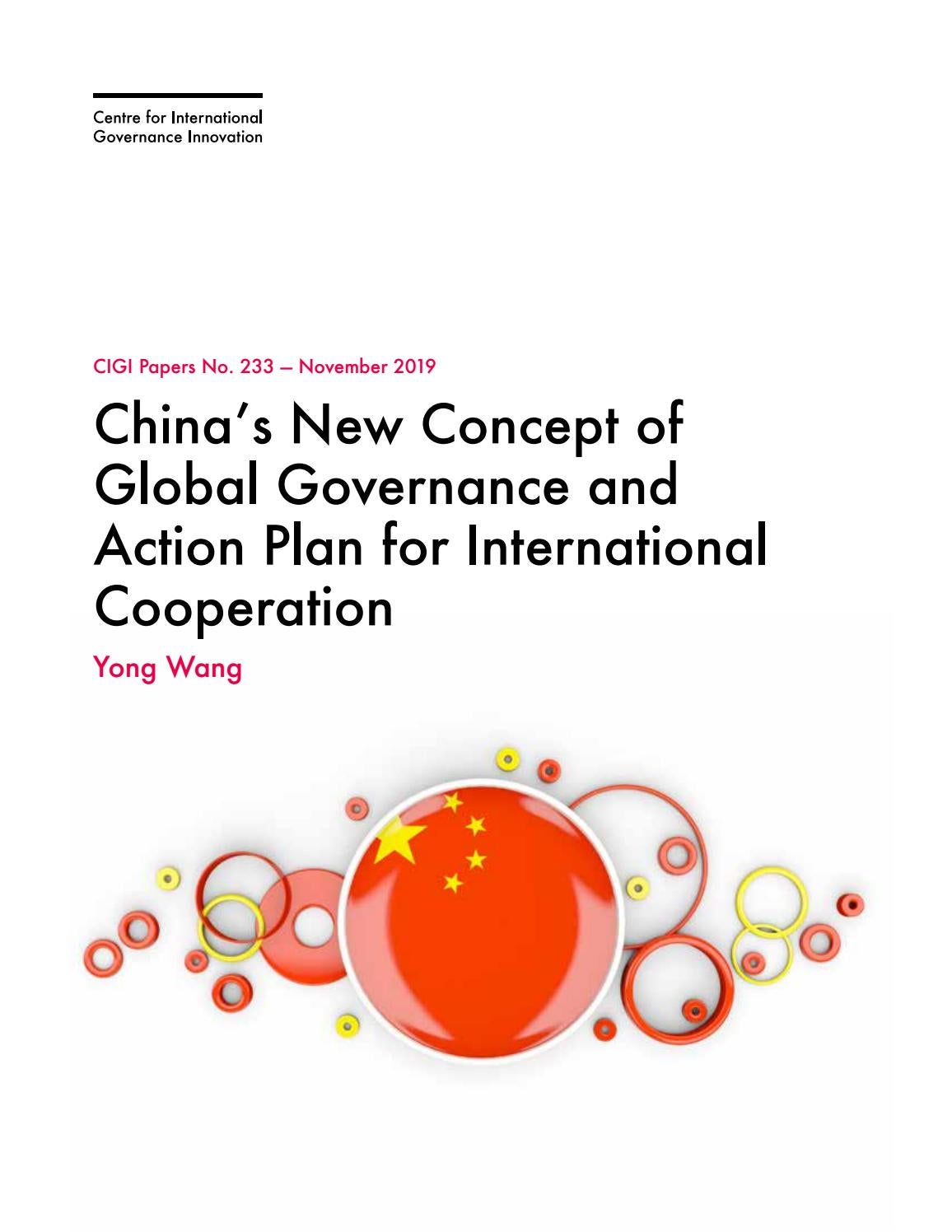 China's New Concept of Global Governance and Action Plan for ...