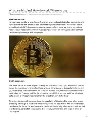 What Are Bitcoins How Do Work Where To Buy By Pk Sagor Issuu