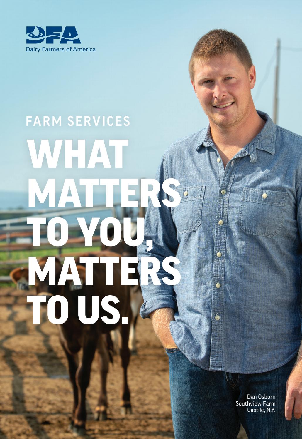 DFA Farm Services Brochure by Dairy Farmers of America Issuu