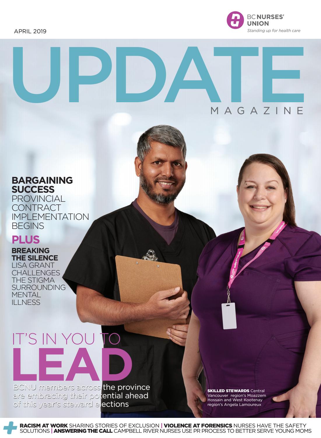 BCNU Update Magazine April 2019 by BC Nurses' Union Issuu
