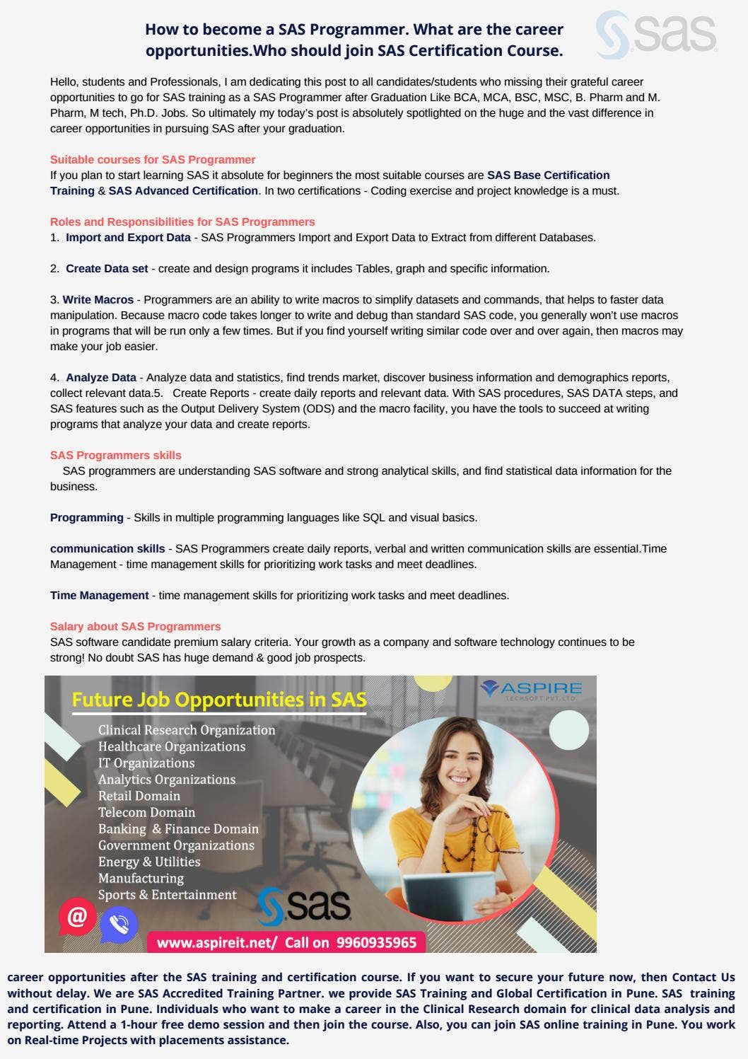 SAS Base Programmer Certification Training by Certified Experts by ...