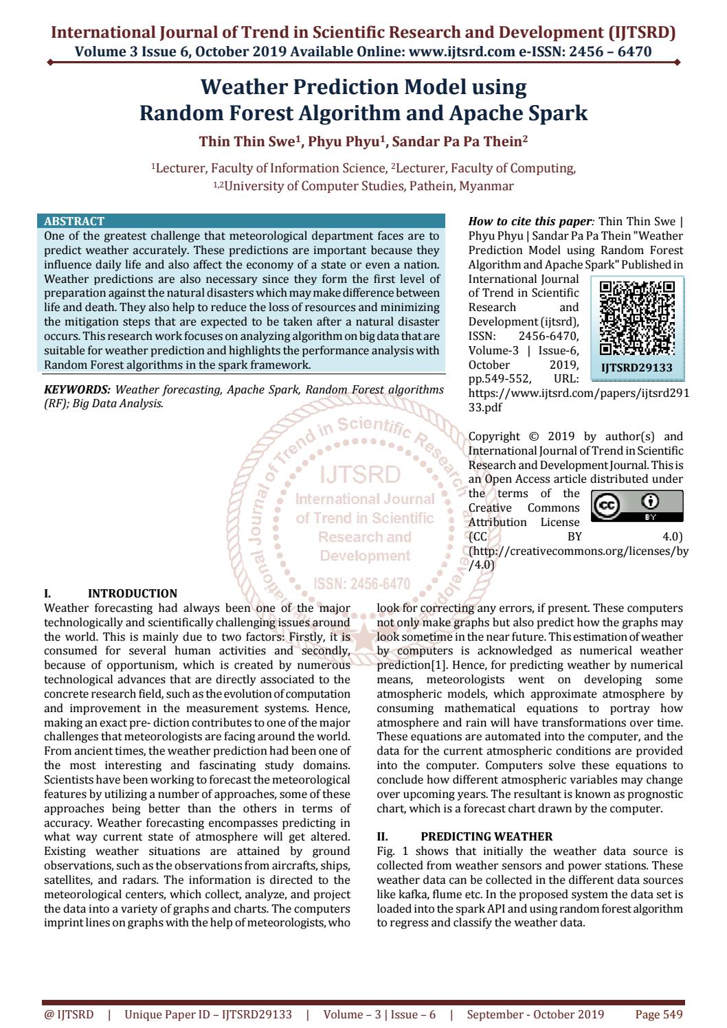 a parallel random forest algorithm for big data in a spark cloud computing environment