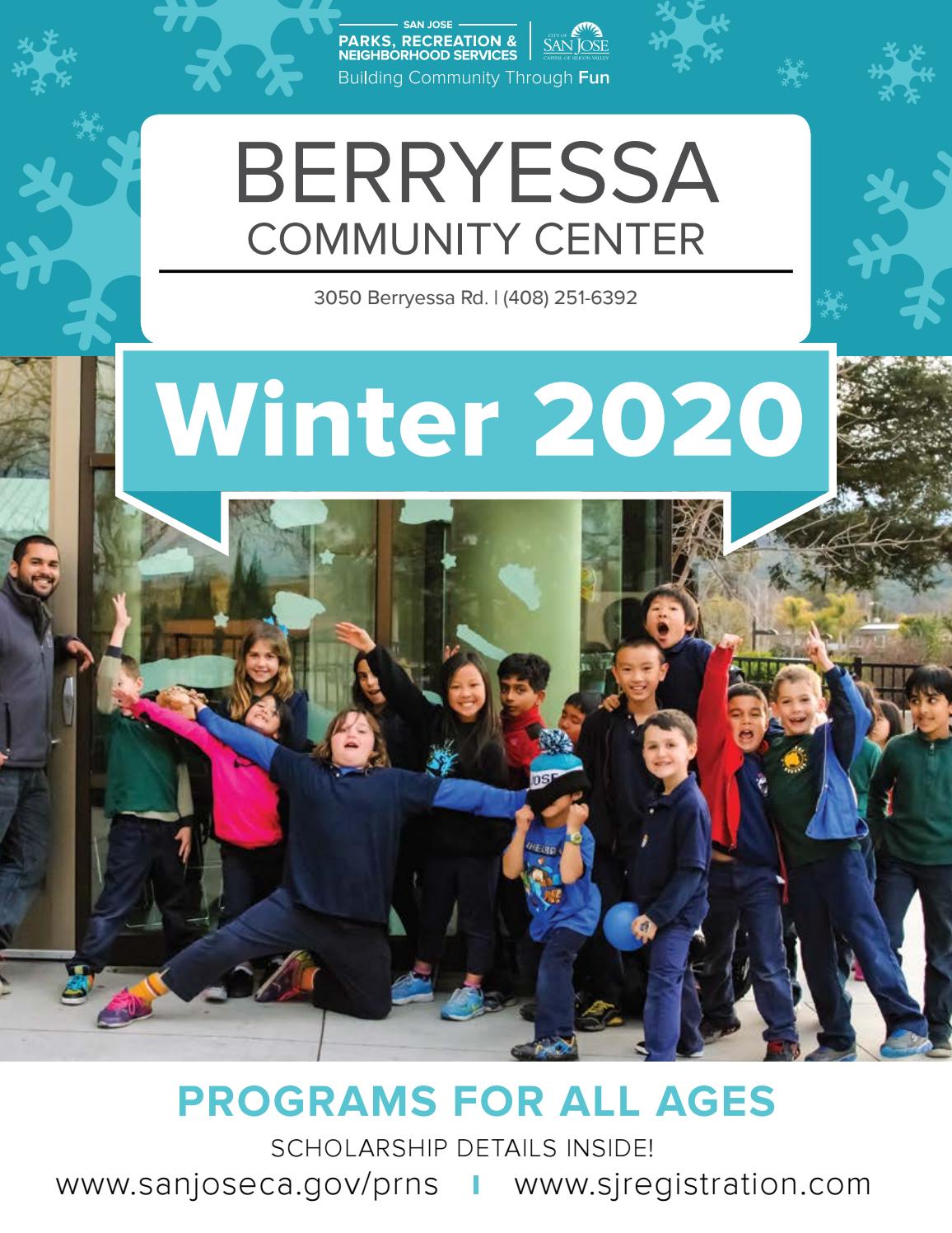 Community Activity Guide Winter 2020 Berryessa Community Center By San Jose Parks Recreation And Neighborhood Services Community Center Brochures Issuu