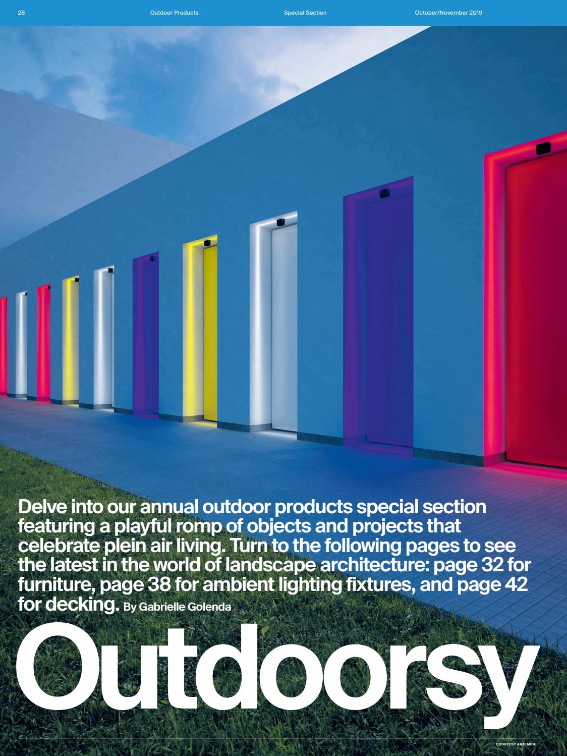 sun vue outdoor living furniture on An October November 2019 Outdoor By The Architect S Newspaper Issuu